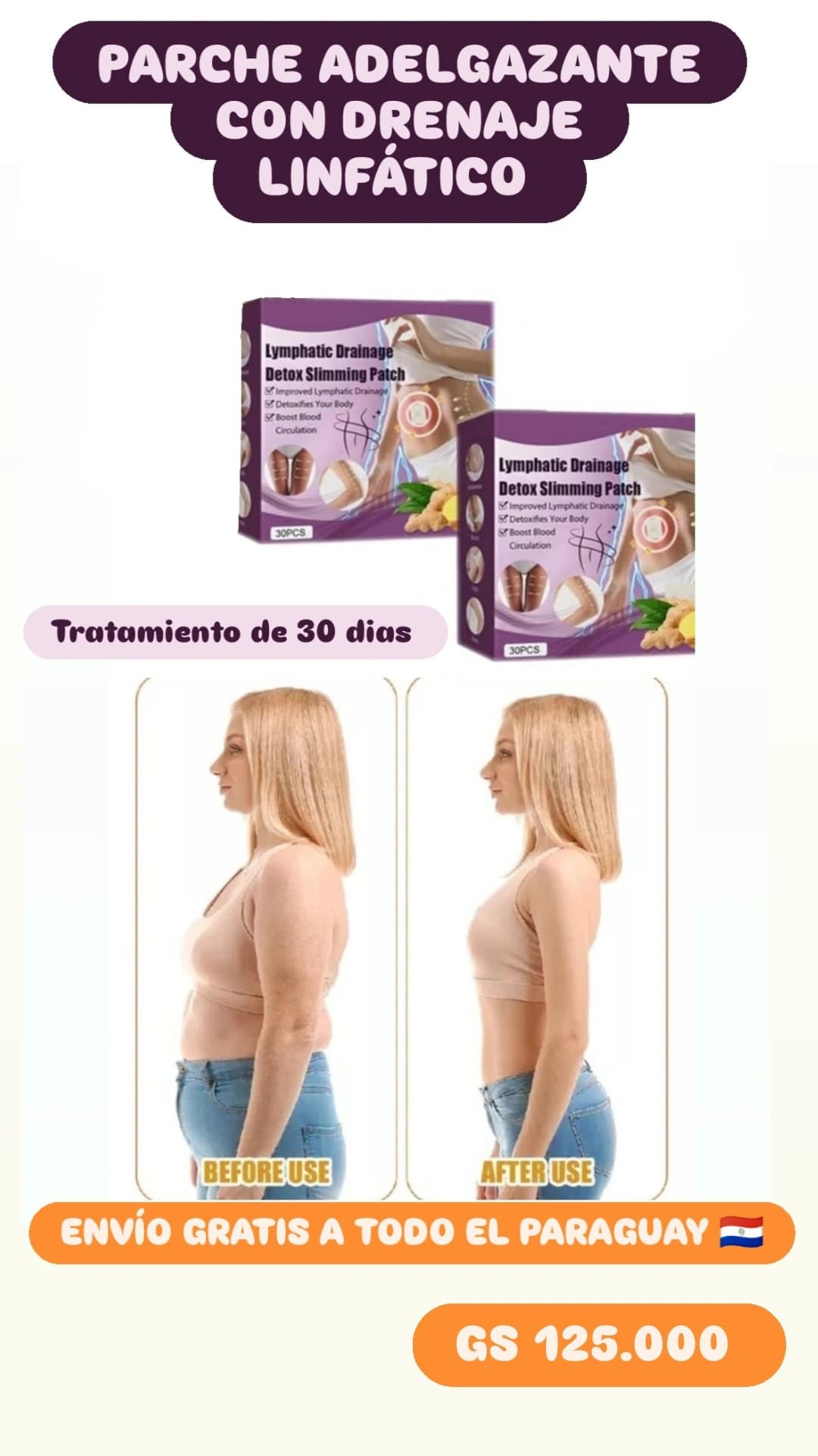 PARCHE ADELGAZANTE DRENAJE LINFATICO - Imagen 7